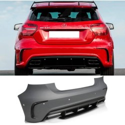 Πισινός Προφυλακτήρας Για Mercedes-Benz A-Class W176 12-18 Amg A45s Facelift Look