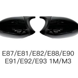 Καπάκια Καθρεφτών Για Bmw 1 E87/E81/E82/E88, 3 E90, E91 05-08 / E92, E93 06-10 M3/M4 Look Μαύρο Γυαλιστερό & Ματ 2 Τεμάχια