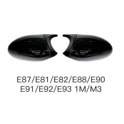 Καπάκια Καθρεφτών Για Bmw 1 E87/E81/E82/E88, 3 E90, E91 05-08 / E92, E93 06-10 M3/M4 Look Μαύρο Γυαλιστερό & Ματ 2 Τεμάχια