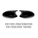 Καπάκια Καθρεφτών Για Bmw 1 E87/E81/E82/E88, 3 E90, E91 05-08 / E92, E93 06-10 M3/M4 Look Μαύρο Γυαλιστερό & Ματ 2 Τεμάχια
