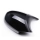 Καπάκια Καθρεφτών Για Bmw 1 E87/E81/E82/E88, 3 E90, E91 05-08 / E92, E93 06-10 M3/M4 Look Μαύρο Γυαλιστερό & Ματ 2 Τεμάχια