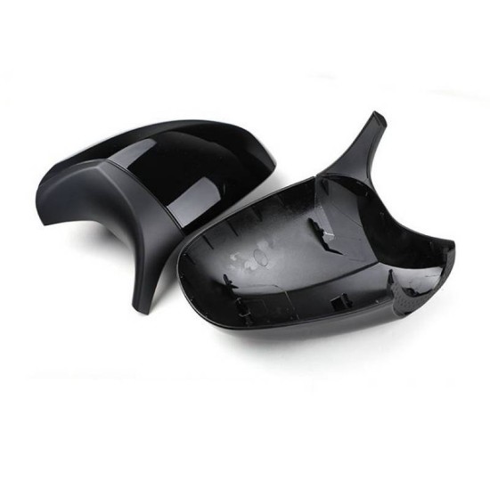 Καπάκια Καθρεφτών Για Bmw 1 E87/E81/E82/E88, 3 E90, E91 05-08 / E92, E93 06-10 M3/M4 Look Μαύρο Γυαλιστερό & Ματ 2 Τεμάχια