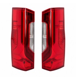 Πισινά Φανάρια Set Για Mercedes Sprinter W907 / W910 2018-2026 Full Led Κόκκινο/Smoke Carner