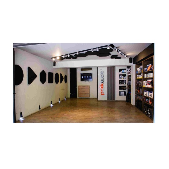 Audiodesigner ECOPLAN® Square Ηχοαπορροφητικά Πάνελ 40 x 40 cm Μαύρο (Σετ 4 Τεμαχίων)-