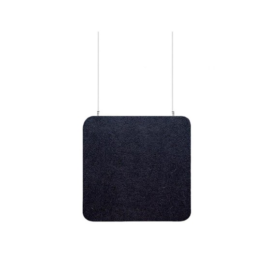 Audiodesigner ECOBAFFLE Square Ηχοαπορροφητικά Πάνελ Οροφής 60x60x4cm Μαύρο (Σετ 4 Τεμαχίων)-