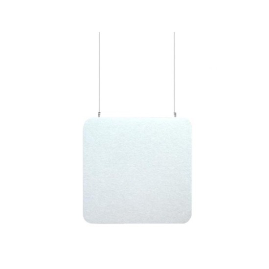 Audiodesigner ECOBAFFLE Square Ηχοαπορροφητικά Πάνελ Οροφής 60x60x4cm / 1,44 τ.μ. Λευκό (Σετ 4 Τεμαχίων)-