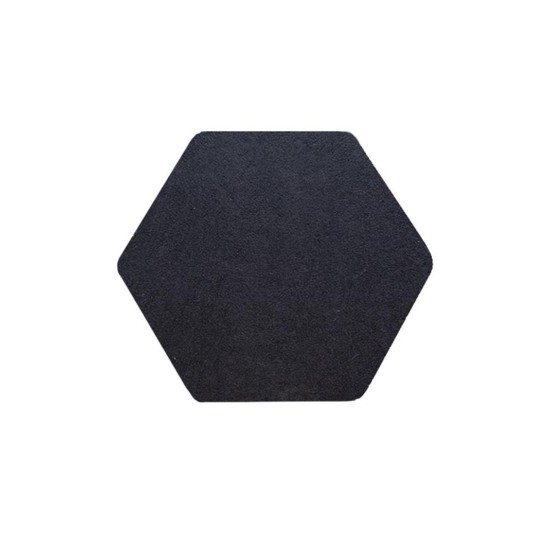 Audiodesigner ECOPLAN® Hexagon Ηχοαπορροφητικά Πάνελ 35 cm Μαύρο (Σετ 4 Τεμαχίων)-