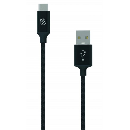 Scosche CAB4 StrikeLine™ Premium Braided Cable for USB-C Devices SPACE GREY-
