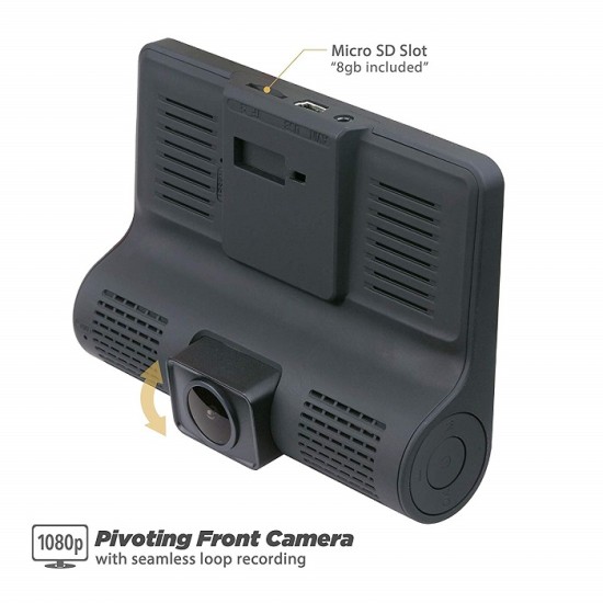 Scosche DDVR2XFHD 2-Way Κάμερα για το παρμπρίζ του αυτοκινήτου-