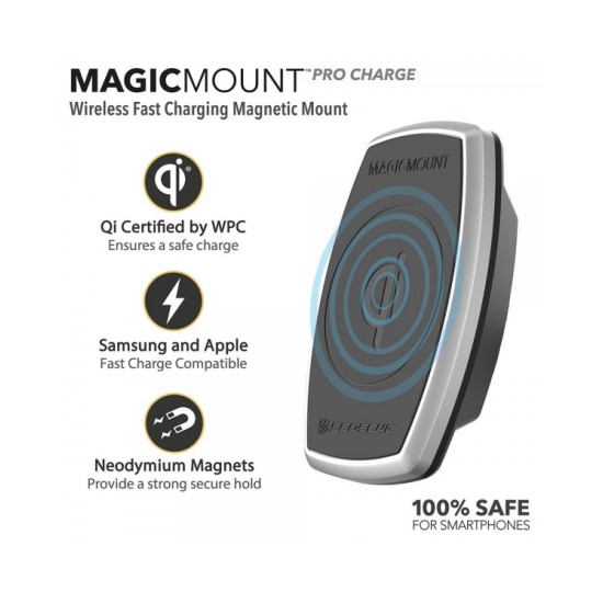 Scosche MPQ2CD-XTSP Μαγνητική Βάση Ασύρματος Φορτιστής Smartphone στο CD-