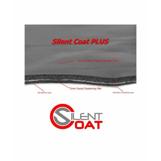 Silent Coat NOISE TRIPLET3 BULK Μόνωση Αυτοκινήτου 750 x 500 x 5 mm (10 Φύλλα)-