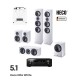 Heco Elite White 5.1 Bundle Ηχεία Home Cinema με Ραδιοενισχυτή Pioneer VSX-534 (Σετ)-