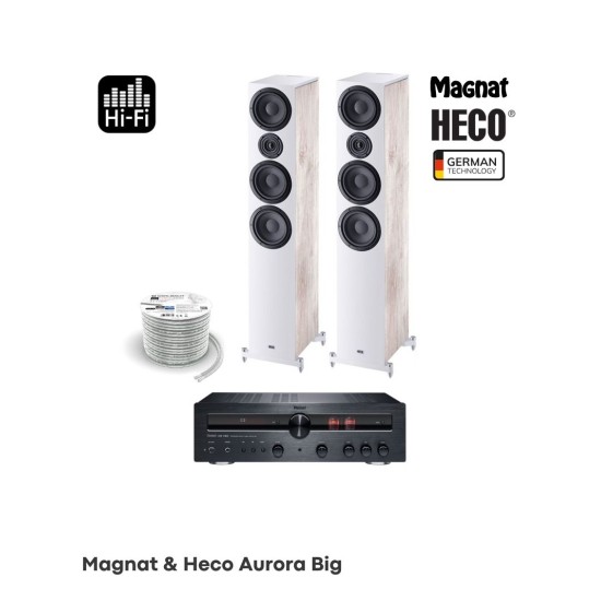 Magnat - Heco Aurora Big Πακέτο Hi Fi με Ενισχυτή Magnat MR 780 και Ηχεία Δαπέδου Heco Aurora 700 (Σετ)-