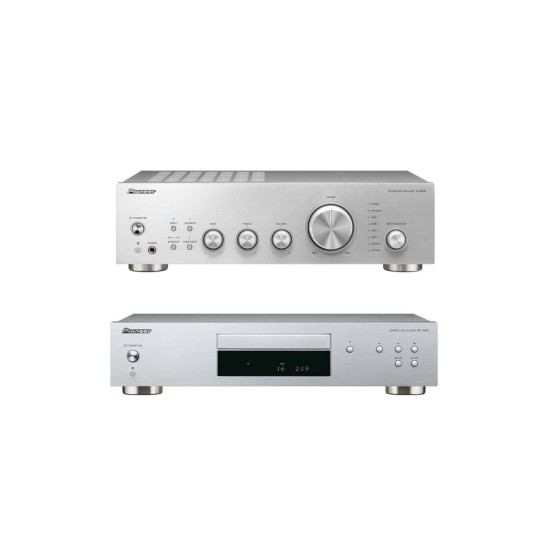 Pioneer Πακέτο με Stereo Ενισχυτή A-10AE και CD Player PD-10AE Silver (Σετ)-