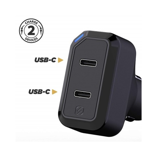 Scosche CPDC8C8-SP Φορτιστής Αυτοκινήτου USB Type-C-