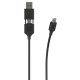 Scosche CCA4-SP Strikeline 2-in-1 Charge & Sync Cable-