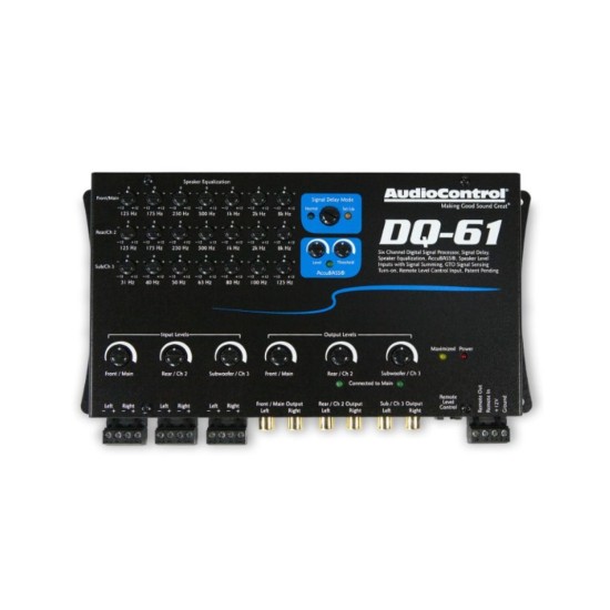 Audiocontrol DQ-61 6 Channel Line Out Converter with Signal Delay and EQ-