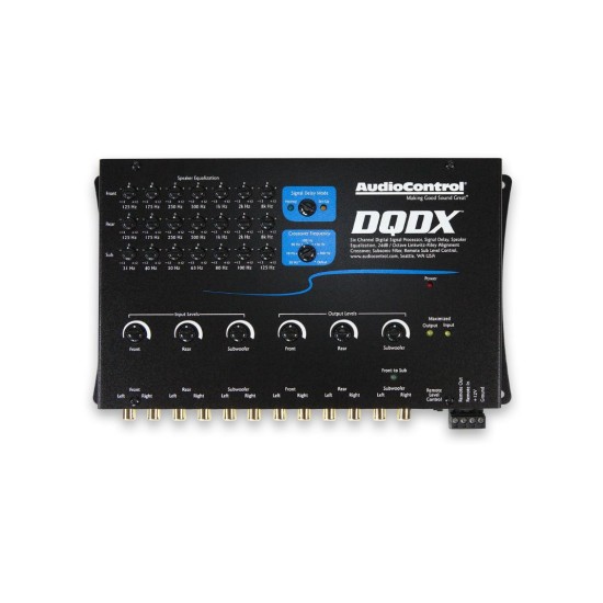 Audiocontrol DQDX 6 Channel EQ with Delay and X-Over BLACK-