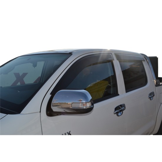 ΑΝΕΜΟΘΡΑΥΣΤΕΣ ΠΑΡΑΘΥΡΩΝ ΑΝΕΜ 500 TOYOTA HILUX (VIGO) 2005+&2011+Double-Cab ΑΝΕΜΟΘΡΑΥΣΤΕΣ ΠΑΡΑΘΥΡΩΝ ΑΝΕΜ 500 TOYOTA HILUX (VIGO) 2005+&2011+Double-Cab