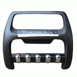 ΕΜΠΡΟΣΘΙΟΣ ΠΡΟΦ/ΡΑΣ (BULL-BAR) ΜΕ ΠΟΔΙΑ PRE 109 NISSAN NAVARA D22 & NP300
