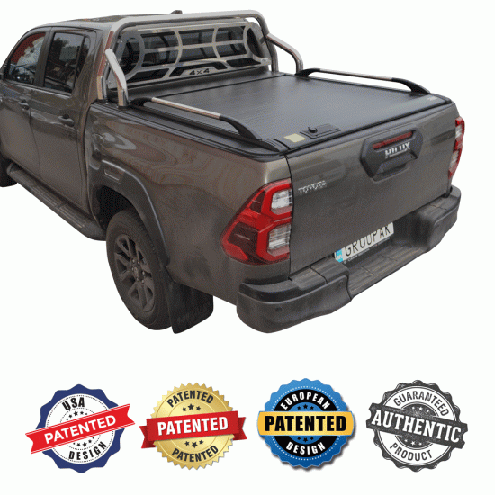 ΚΑΠΑΚΙ ΚΑΡΟΤΣΑΣ ΡΟΛΟ ΑΛΟΥΜΙΝΙΟΥ ΜΕ ΒΑΡΕΟΣ ΤΥΠΟΥ INOX ROLL-BAR, ΑΨΙΔΑ ΤΖΑΜΙΟΥ ΚΑΙ ΚΟΥΠΑΣΤΕΣ TEK 2 MAX 9080 ROLL+RB 405+KOUP 115 TOYOTA HILUX REVO 2016+ & HILUX 2021+ ΚΑΠΑΚΙ ΚΑΡΟΤΣΑΣ ΡΟΛΟ ΑΛΟΥΜΙΝΙΟΥ ΜΕ ΒΑΡΕΟΣ ΤΥΠΟΥ INOX ROLL-BAR, ΑΨΙΔΑ ΤΖΑΜΙΟΥ ΚΑΙ ΚΟΥΠΑΣΤΕΣ TEK 2 MAX 9080 ROLL+RB 405+KOUP 115 TOYOTA HILUX REVO 2016+ & HILUX 2021+