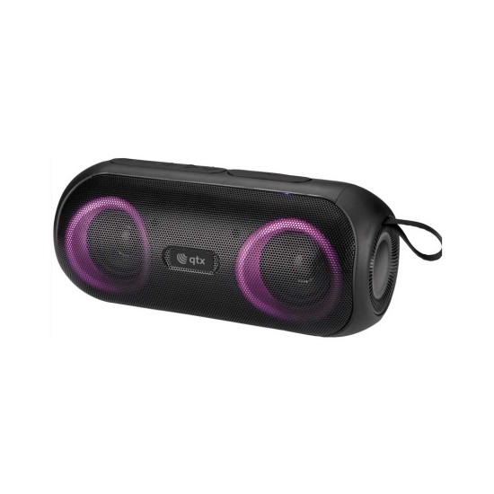 Qtx 100.619UK PartyPod Αδιάβροχο Φορητό Ηχείο Bluetooth με Φωτισμό LED Μαύρο (Τεμάχιο)