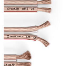 Oehlbach Speaker Wire SP-25 Καλώδιο Ηχείων 2 x 2,5 mm² 20m Διαφανές (Τεμάχιο)