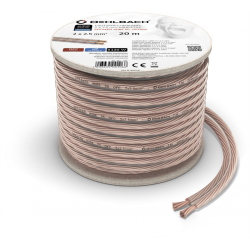 Oehlbach Speaker Wire SP-25 Καλώδιο Ηχείων 2 x 2,5 mm² 20m Διαφανές (Τεμάχιο)