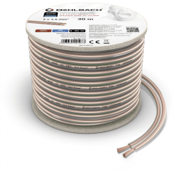 Oehlbach Speaker Wire SP-15 Καλώδιο Ηχείων 2 x 1,5 mm² 30m Διαφανές (Τεμάχιο)