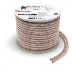 Oehlbach Speaker Wire SP-25 Καλώδιο Ηχείων 2 x 2,5 mm² 30m Διαφανές (Τεμάχιο)