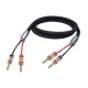 Oehlbach XXL Fusion Two B Υψηλής Ποιότητας HPOCC® Καλώδιο Ηχείων με Banana Plugs 2m Black