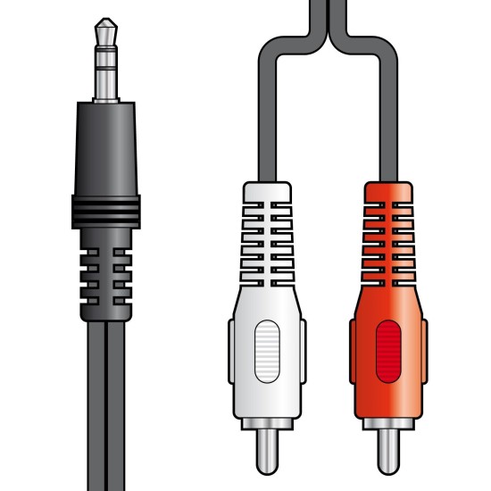 AvLink 112.064UK 3.5mm Stereo Καλώδιο - 2 x RCA 1.2m (Τεμάχιο)