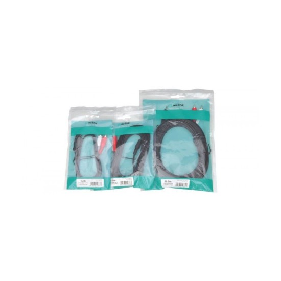 AvLink 112.064UK 3.5mm Stereo Καλώδιο - 2 x RCA 1.2m (Τεμάχιο)