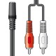 AvLink 112.070UK Καλώδιο 2 x RCA - 3.5mm Stereo Υποδοχή 0,2m (Τεμάχιο)