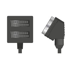 AvLink 112.172UK Scart Splitter 2-Δρόμων 0.50m (Τεμάχιο) AvLink 112.172UK Scart Splitter 2-Δρόμων 0.50m (Τεμάχιο)