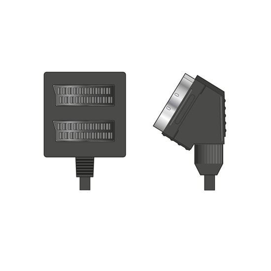 AvLink 112.172UK Scart Splitter 2-Δρόμων 0.50m (Τεμάχιο)