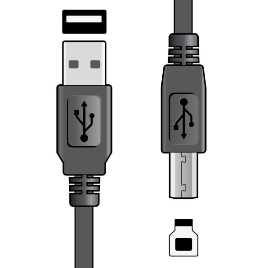 AvLink 113.004UK Καλώδιο USB 2.0 Type A - USB Type B 1,5m (Τεμάχιο)