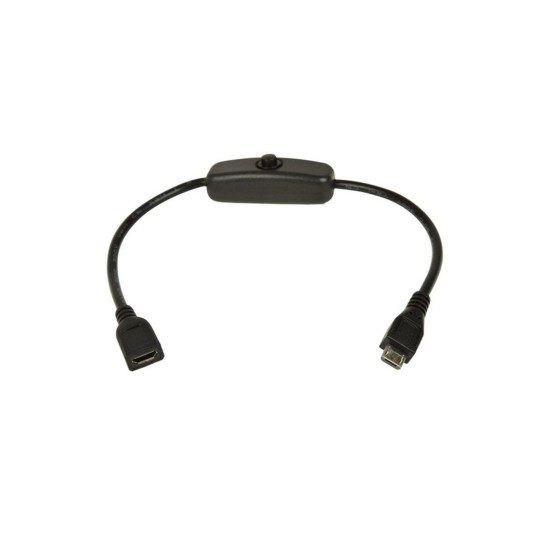 AvLink 113.025UK Καλώδιο επέκτασης Micro USB με διακόπτη τροφοδοσίας 0.25m (Τεμάχιο)