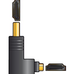 AvLink 122.399UK Αντάπτορας σε Ορθή Γωνία HDMI Μαύρος (Τεμάχιο)