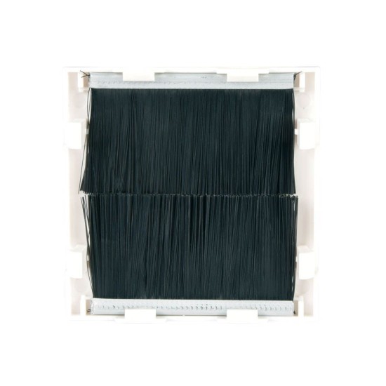 AvLink 122.517UK Πλαίσιο Πρίζας με Βουρτσάκι για μια Μονάδα Λευκό (Τεμάχιο)