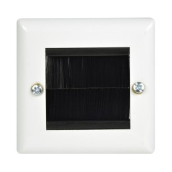 AvLink 123.271UK Ατσάλινο Πλαίσιο Πρίζας με Βουρτσάκι για μια Μονάδα Λευκό (Τεμάχιο) AvLink 123.271UK Ατσάλινο Πλαίσιο Πρίζας με Βουρτσάκι για μια Μονάδα Λευκό (Τεμάχιο)