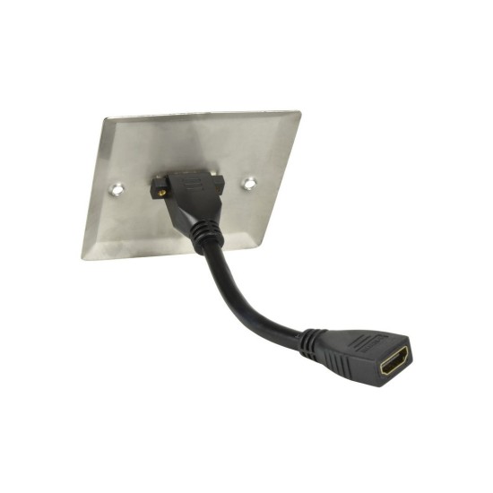 AvLink 123.390UK Ατσάλινη Επιτοίχια Πρίζα HDMI (Τεμάχιο)