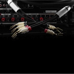 Oehlbach XXL Fusion Four Υψηλής Ποιότητας HPOCC® Καλώδιο Ηχείων για Bi-Wiring με Διχάλες 2.5m Black (Ζεύγος)