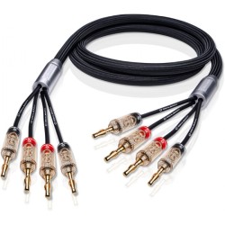 Oehlbach XXL Fusion Four.4B Υψηλής Ποιότητας HPOCC® Καλώδιο Ηχείων για Bi-Amping με Banana Plugs 2.5m Black (Ζεύγος)