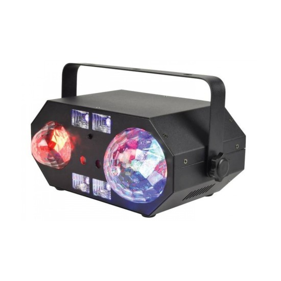 Qtx TETRA LED Moonflower + Ripple + Strobe / UV + Λέιζερ Εφέ (Τεμάχιο)