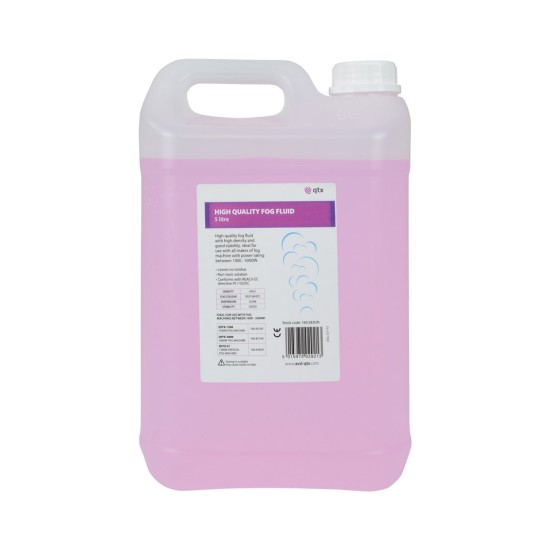 Qtx HQ-FOG-5L Υψηλής Ποιότητας Υγρό Ομίχλης Pink 5 Λίτρα (Τεμάχιο)