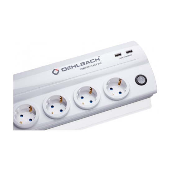 Oehlbach Powersocket 905 Πολύπριζο Υψηλής Ποιότητας White ( Τεμάχιο)