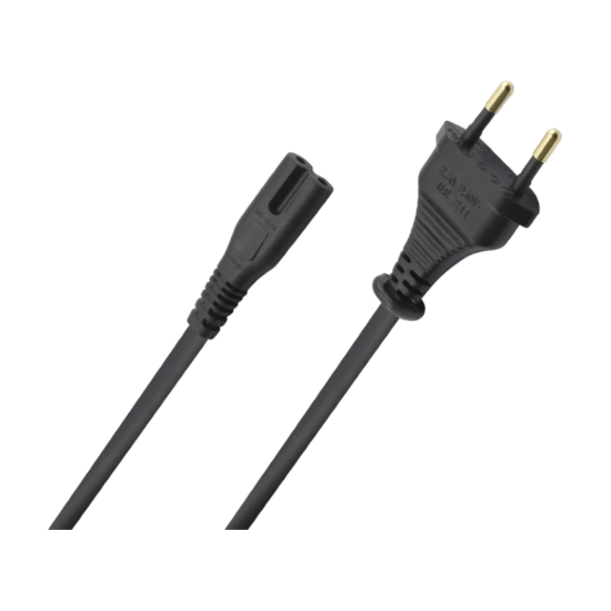 Oehlbach Powercord C7 Καλώδιο CEE7/16 - C7 1.5m Μαύρο (Τεμάχιο)