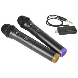 Qtx U-MIC-863.2+864.8 USB Dual Handheld UHF Ασύρματο  Μικρόφωνο (Σετ)