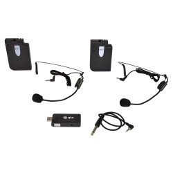 Qtx U-MIC-863.2+864.8-N USB Dual Neckband UHF Ασύρματο Σύστημα με 2 Χειλόφωνα (Σετ)